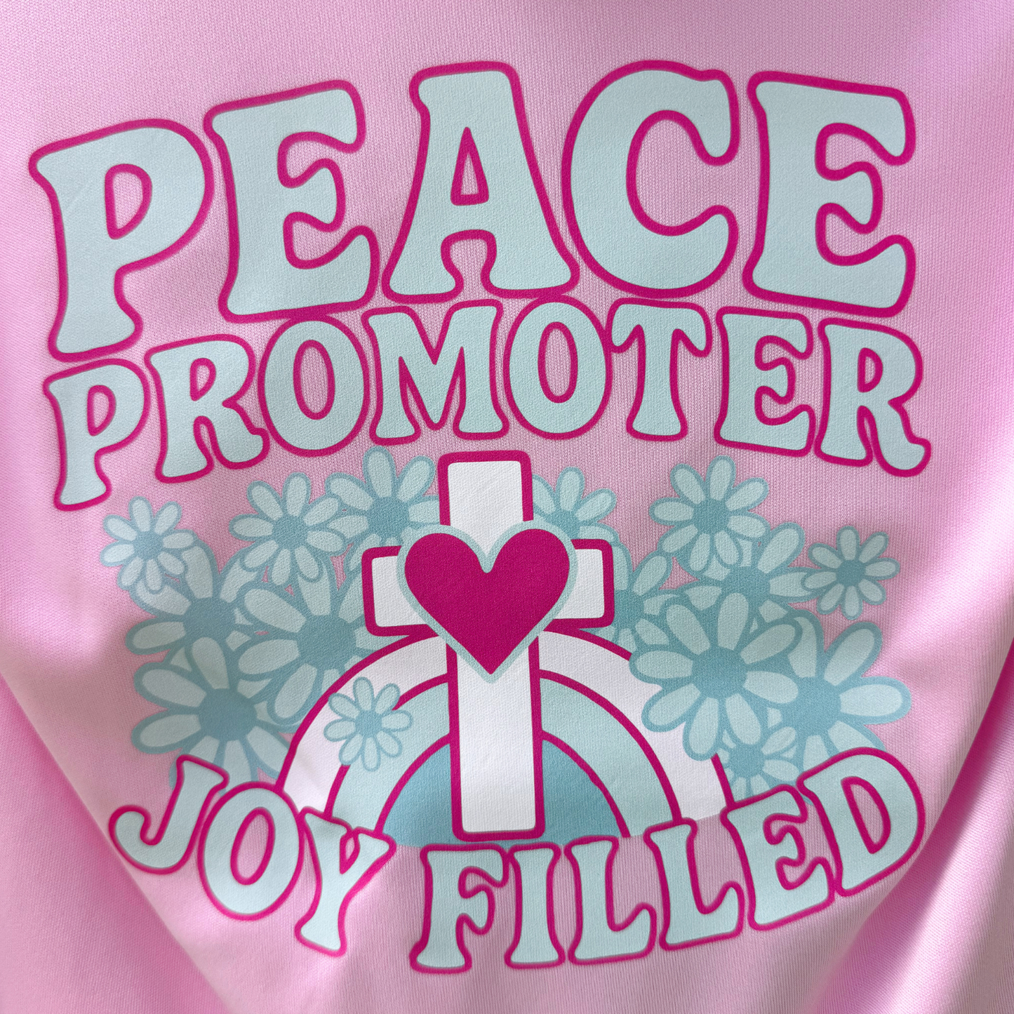 Pink Peace Promote Water Hoodie
