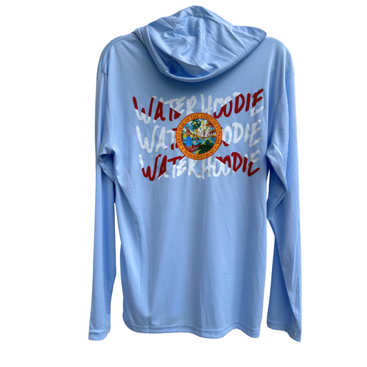 Florida Flag Water Hoodie – Light Blue