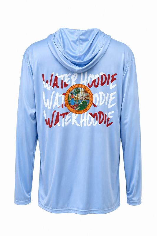 Florida Flag Water Hoodie – Sky Blue (2T to XXL)