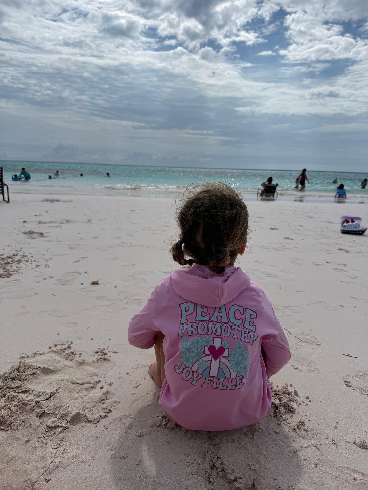 Pink Peace Promote Water Hoodie (Toddler only)