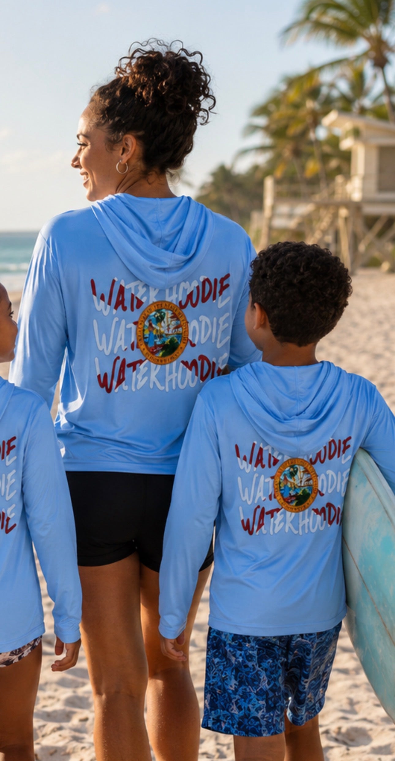 Florida Flag Water Hoodie – Sky Blue (2T to XXL)