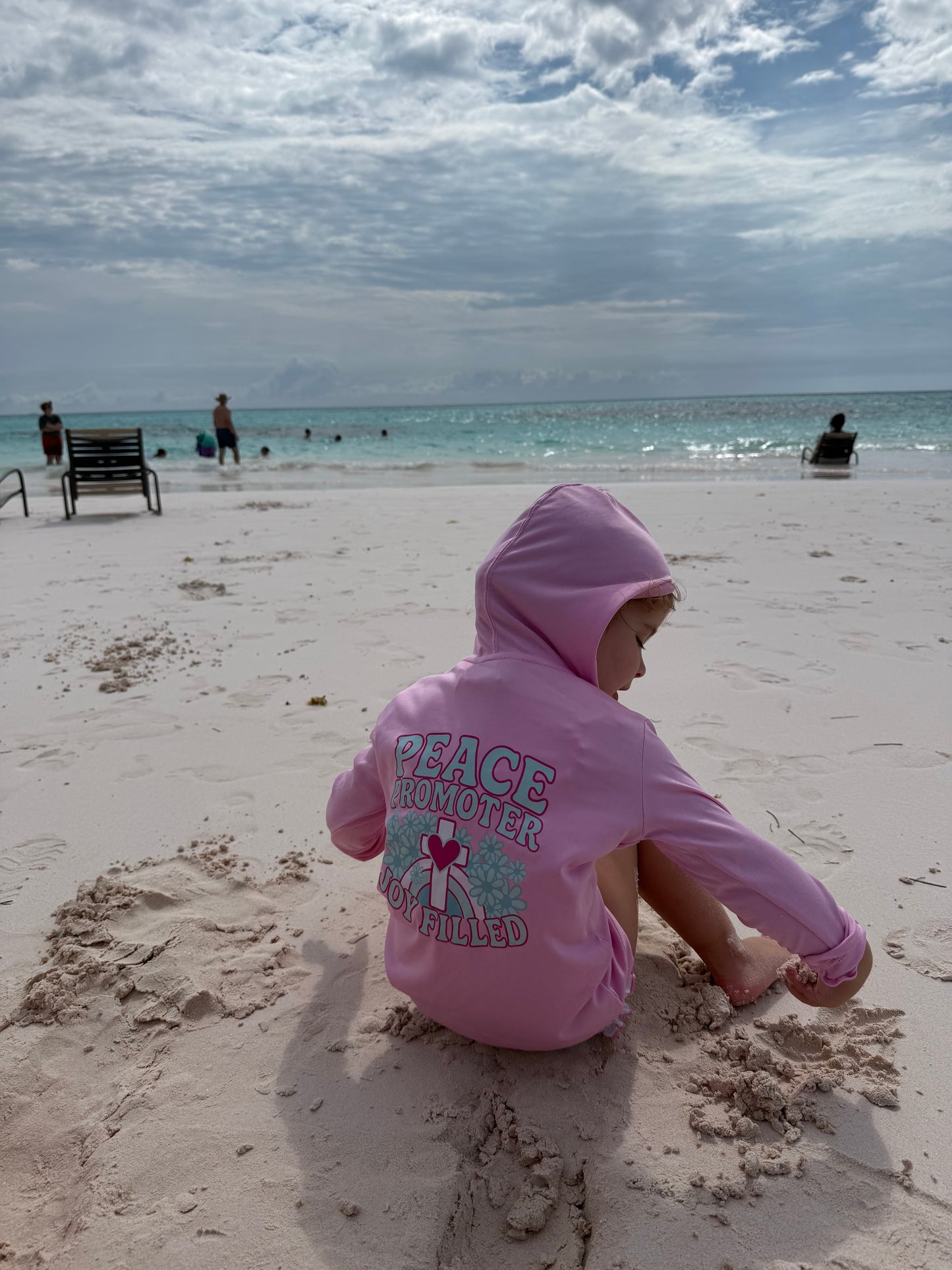Pink Peace Promote Water Hoodie (Toddler only)